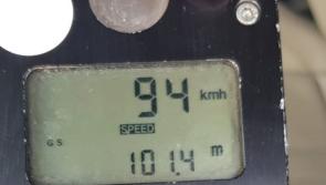 Kildare Motorist caught speeding at 94km/hr in 50km/hr zone on local road