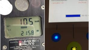 Naas Gardai arrest motorist on suspicion of dangerous driving  after travelling at 105km/hr in 50km/hr zone