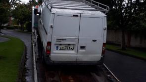 Naas Roads Policing Unit seize van after driver caught using phone while behind the wheel 
