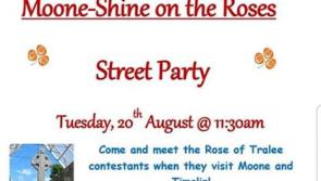 Street party taking place in Moone to welcome Rose of Tralee finalists this Tuesday 20 August 