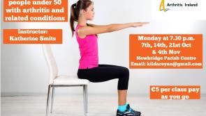 Seated yoga for persons with arthritis commences in Newbridge Parish Centre 