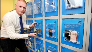 Kildare principal designs ingenious phone boxes attached to lockers