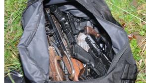 Firearms and ammunition seizure in north Co Dublin yesterday, January 3, 2020