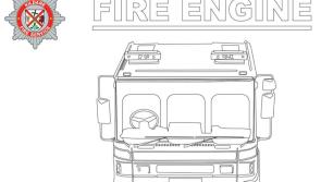Colouring fun for kids with Kildare Fire Service