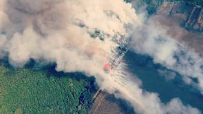 Kildare bog workers join fire services to battle blaze in Donadea