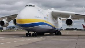 PHOTOS: Antonov AN225 - the world's biggest plane - lands in Ireland with vital Covid-19 PPE