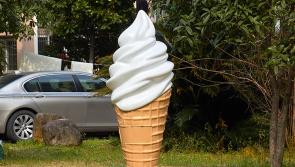Gardaí investigating theft of giant ice-cream cone whipped from outside shop in dawn raid
