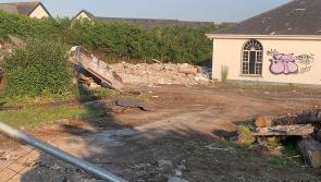 LATEST: Derelict property in Newbridge, County Kildare, in the process of being demolished