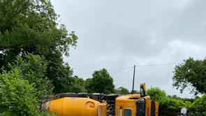 UPDATED: Lorry overturned on Rathangan-Naas Road 