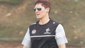 Diane O'Hora reacts to Kildare ladies winning promotion to Division 1