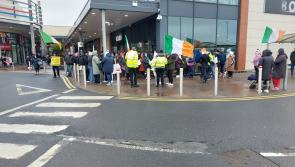 Protest against Ukrainian accommodation plan taking place