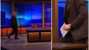 WATCH: Patrick Kielty walks off RTE Late Late Show stage mid-interview in odd moment