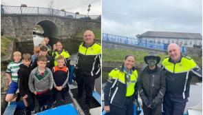 PICTURES: Kildare Gardaí on 'canal beat' aboard Halloween barge trip in Sallins