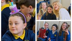 PICTURES: Gaelscoil Nás na Ríogh welcomes Fianna Fáil MEP Cynthia Ní Mhurchú on school visit