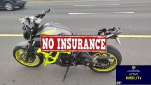 Motorcycle seized by gardai on Kildare's M7