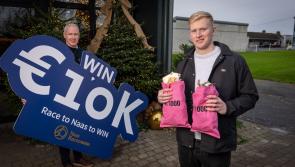 Irish rugby star launches giveaway prize at Naas Racecourse 