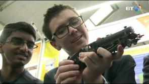 WATCH: Newbridge schoolboys  talk about  high speed trains project at BT Young Scientist and Technology Exhibition 2020