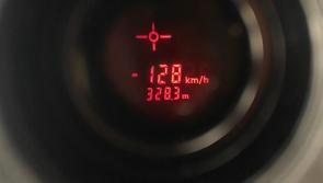 Kildare gardaí stop motorist going 128kph in a 80kph zone on a wet surface