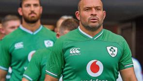 Irish captain Rory Best reacts after #RWC2019 victory over Scotland
