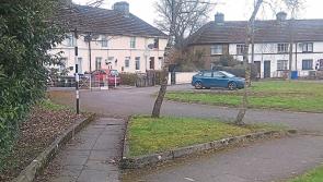 Double yellow lines on way to Naas estate