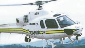 Naas traffic levels are checked out by Garda helicopter