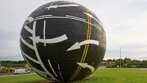 KILDARE:  Tourists won't be visiting iconic Naas 'big ball' motorway monument