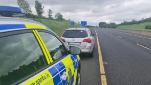 Kildare gardaí seize car travelling at 157kph in a 120kph zone on the M9