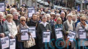 Crowds gather in Omagh to demand an end to violence after police officer’s shooting