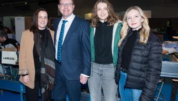 James Lawless with his wife and daughters (Photo: Martin Connelly)