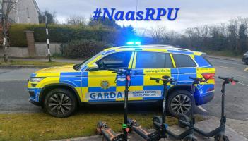 Kildare gardai seize illegal e-scooters in Naas