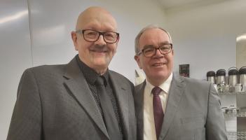 Connie Brodrick  and George Hogan from the Brad&aacute;n Players at last year's festival