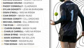 Kildare name U20 hurling side