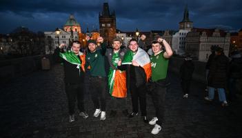 PICTURES: Spot the familiar faces as Irish fans descend on Prague for World Cup play-off