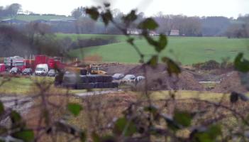 VIDEO: Diggers continue search on Kildare border in Deirdre Jacob investigation
