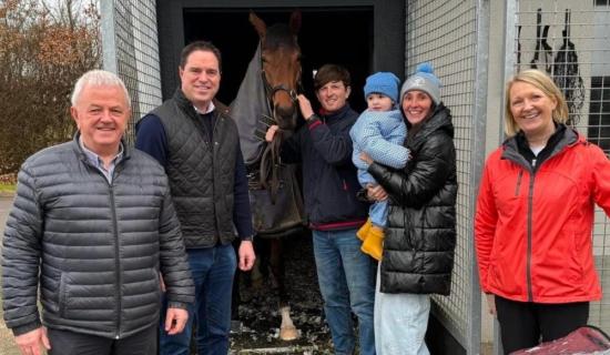 Andrew Kinirons, a young Kildare trainer with a very bright future
