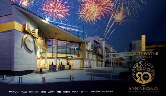 A magical milestone at Kildare's Whitewater Shopping Centre: Join Us for a Week-Long 20th Birthday Celebration!