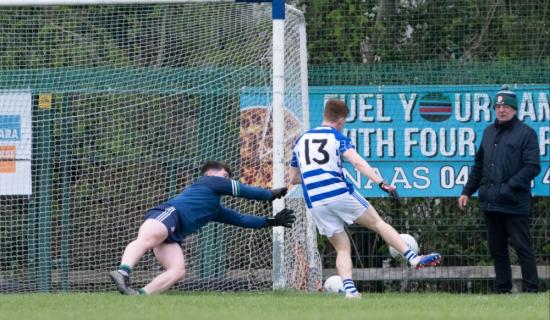Fintan Quinn hat-trick helps Naas beat Sarsfields by staggering 19 points