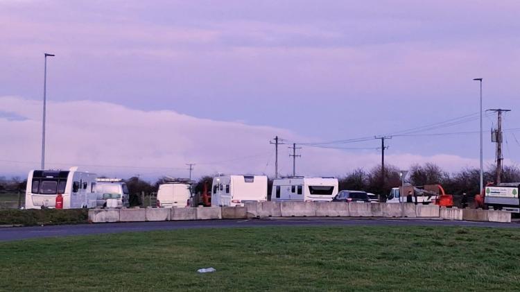 Illegal encampment near well-known business site in Kildare sparks outcry