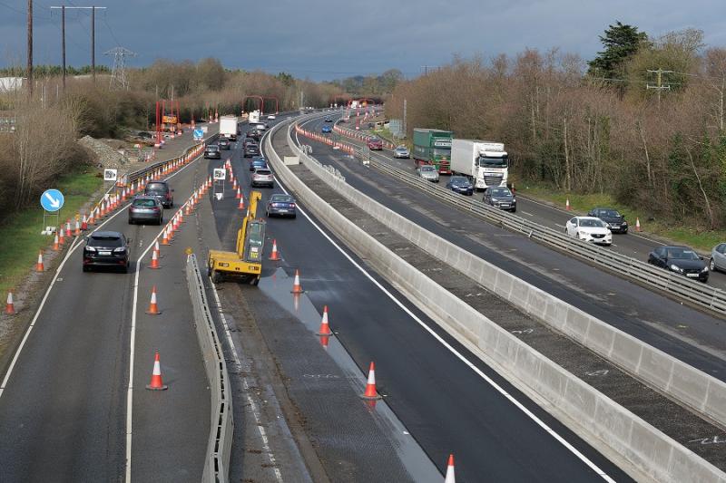 Kildare motorway roadworks finish delayed until July
