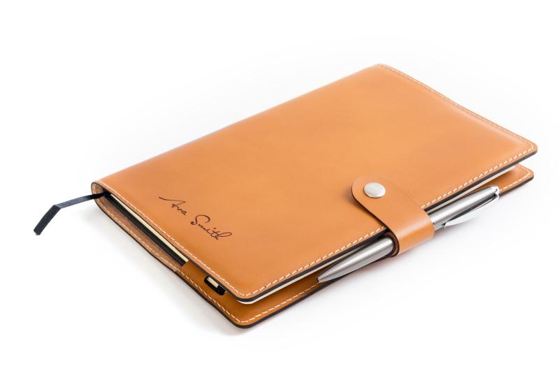 Carve on notebook