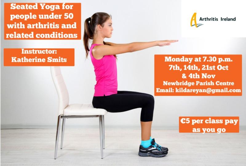 Seated yoga for persons with arthritis commences in Newbridge Parish Centre 