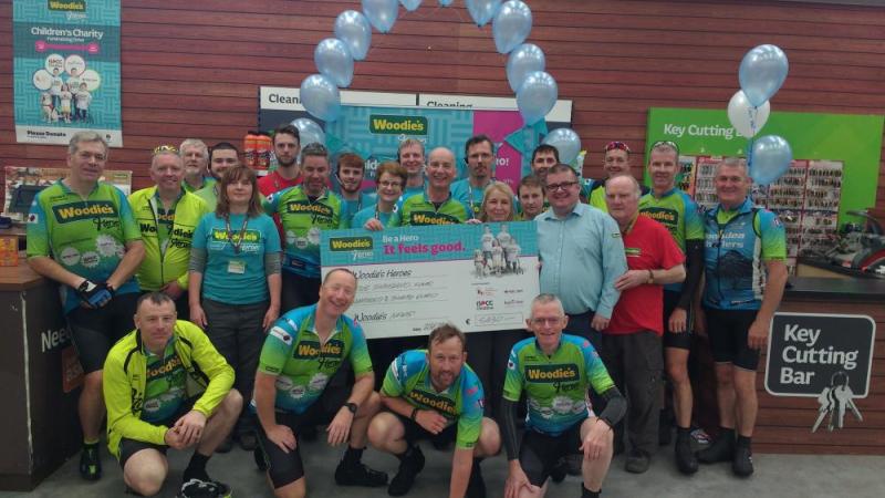 Woodie's Kildare staff raise over €10,000 for children's charity 