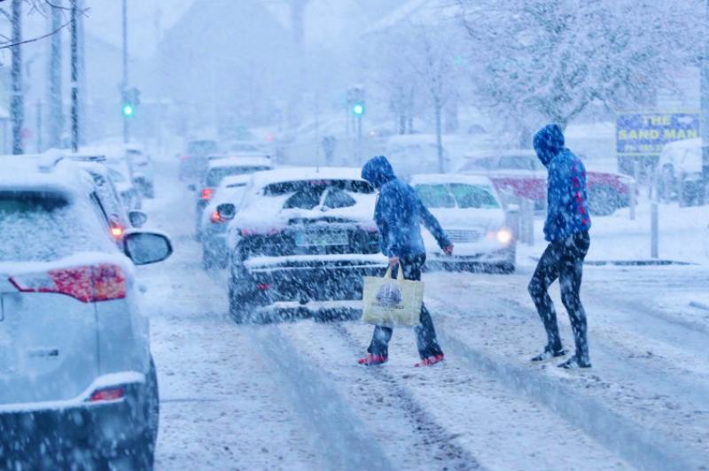 Snow / Ice Warning issued for Kildare on top of Wind Warnings 