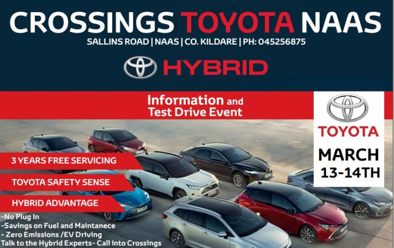 Crossings Toyota Naas to host a two day Hybrid information event this weekend