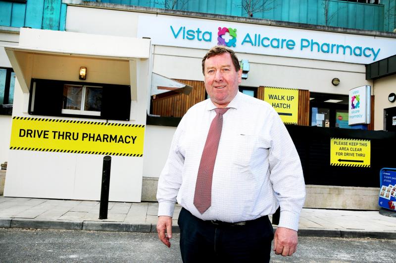 Naas pharmacy reports drive through and hatch services are in demand