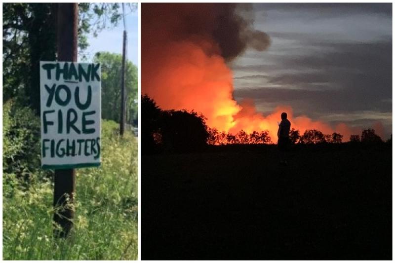 Air Corps and local fire service units continue fighting bog fires near Donadea