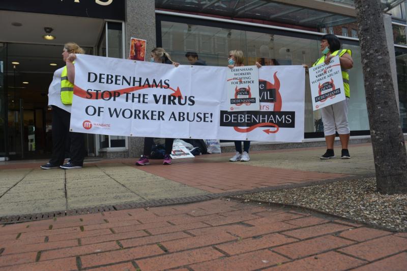Newbridge Debenhams workers part of ongoing national campaign for redundancies 