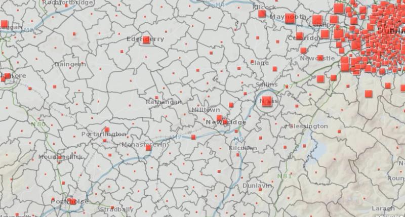 Revealed: New map shows just where Kildare's 1,439 Covid-19 cases are located