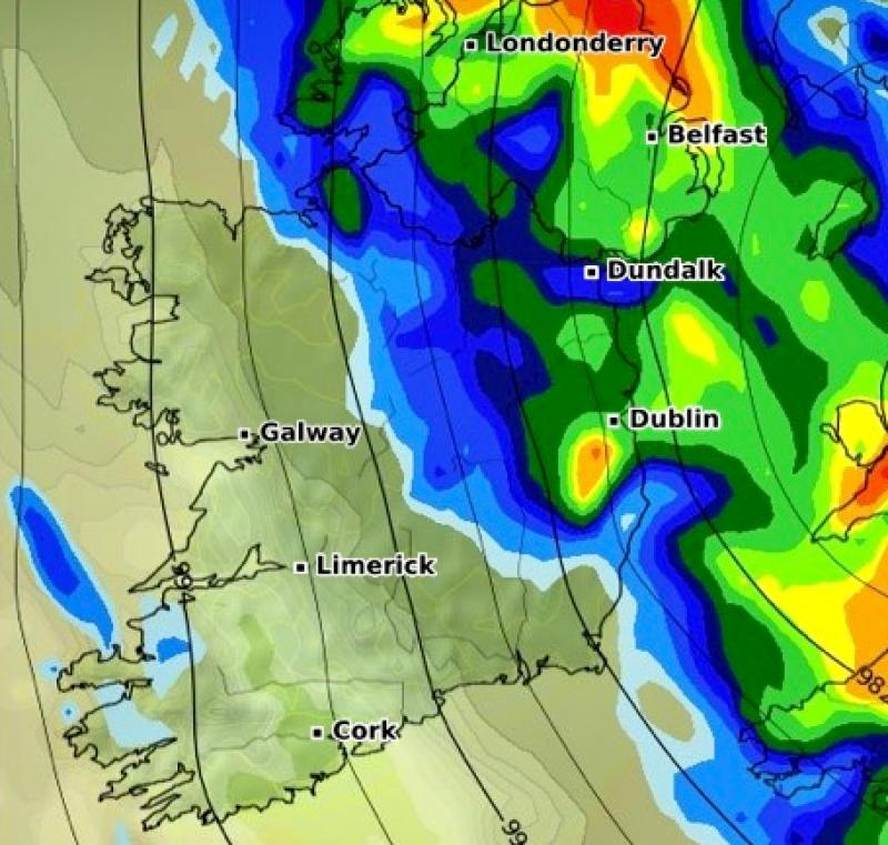 Weather Warning for Kildare for Sunday until 11pm 