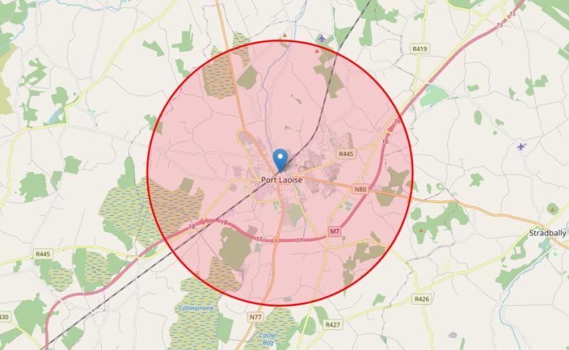 LEVEL 5: What's within the 5km radius from your home?  This handy map answers just that!